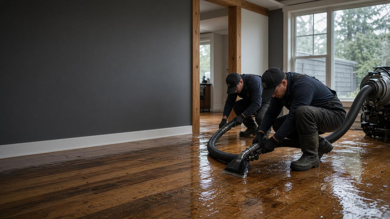 Water damage restoration crew in Surrey BC